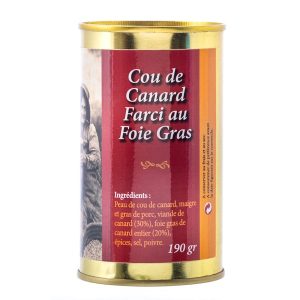 Cou de canard farci au foie gras
